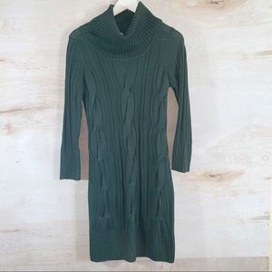 Calvin Klein | Cable Knit Cowl Neck Sweater Dress